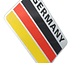 Emblema Alemania Logo Bandera Germany Autos Motos Etc 8x5 cm - Miniatura 1