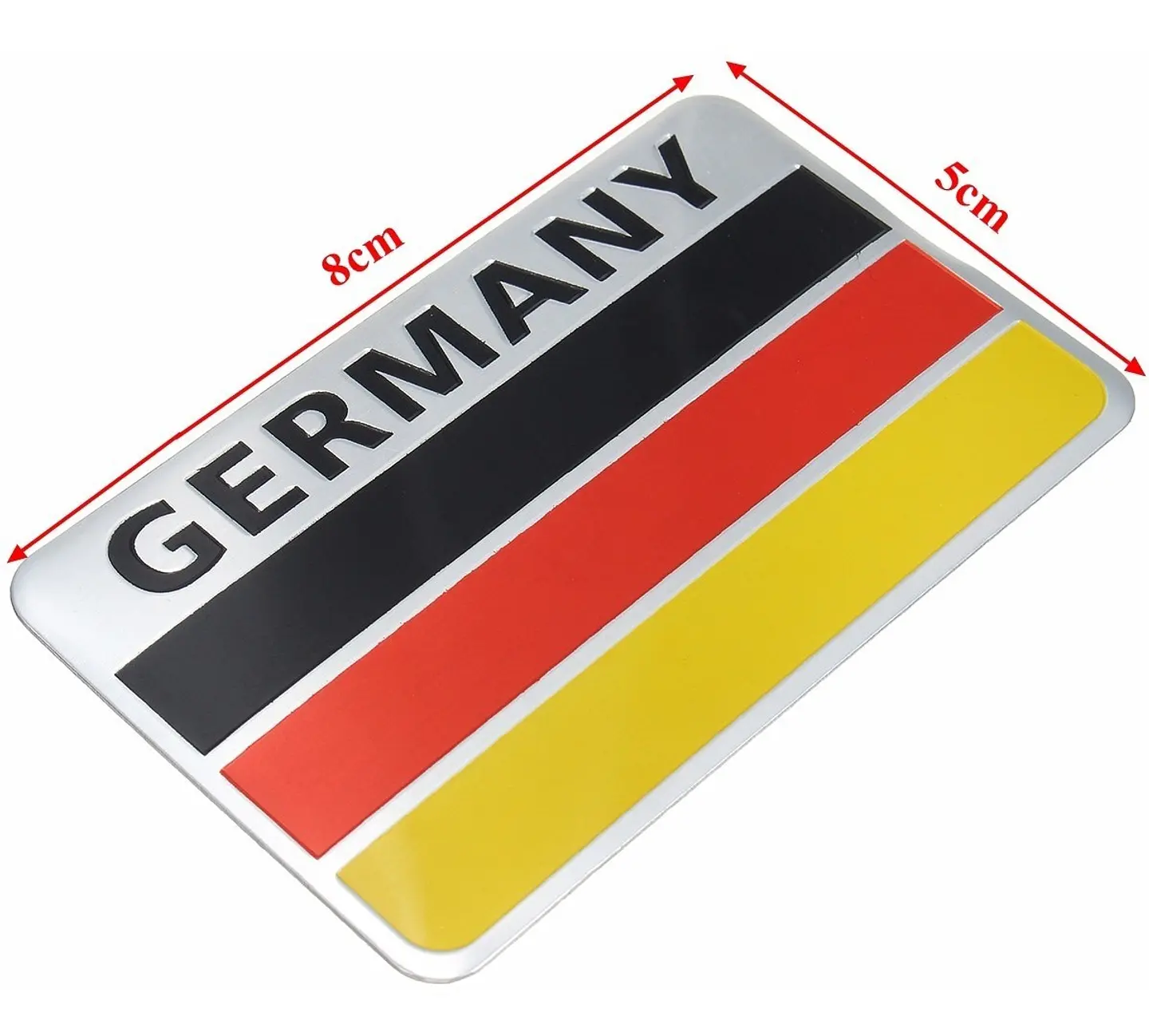 Emblema Alemania Logo Bandera Germany Autos Motos Etc 8x5 cm 2