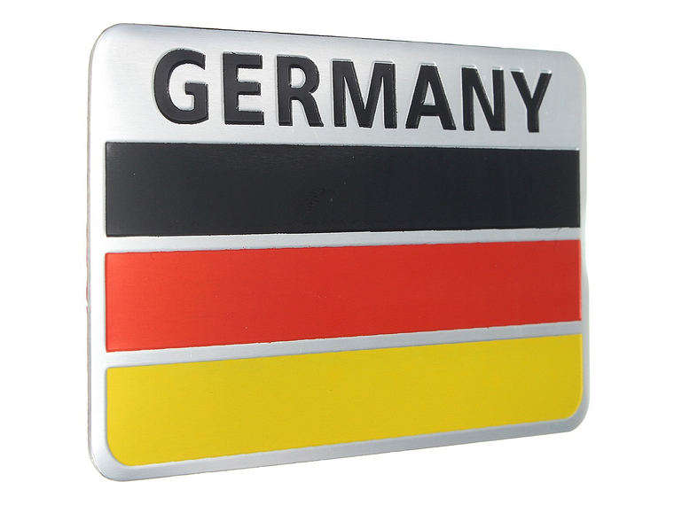 Emblema Alemania Logo Bandera Germany Autos Motos Etc 8x5 cm 3