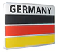 Emblema Alemania Logo Bandera Germany Autos Motos Etc 8x5 cm - Miniatura 3