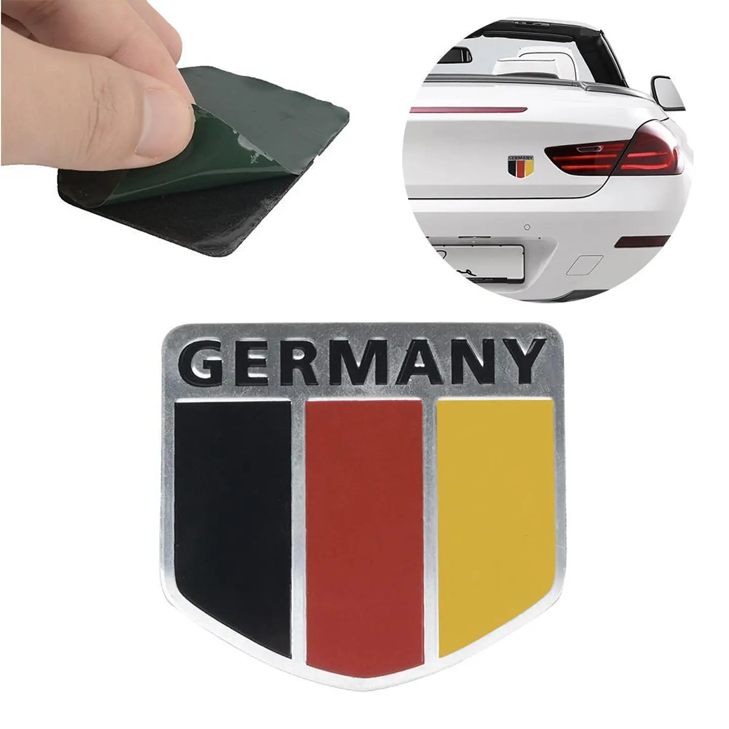 Emblema Alemania Logo Bandera Germany Autos Motos Etc 5x5 cm A 3