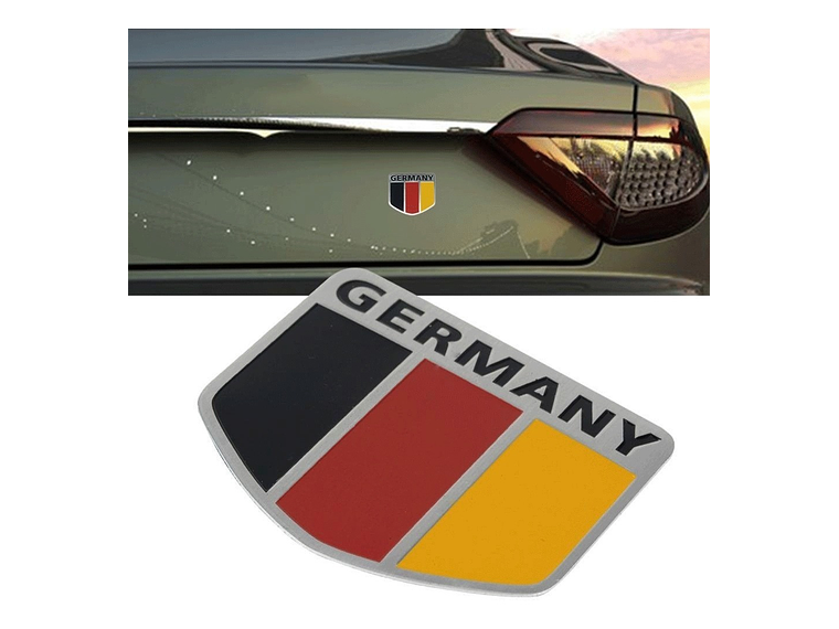 Emblema Alemania Logo Bandera Germany Autos Motos Etc 5x5 cm A 4
