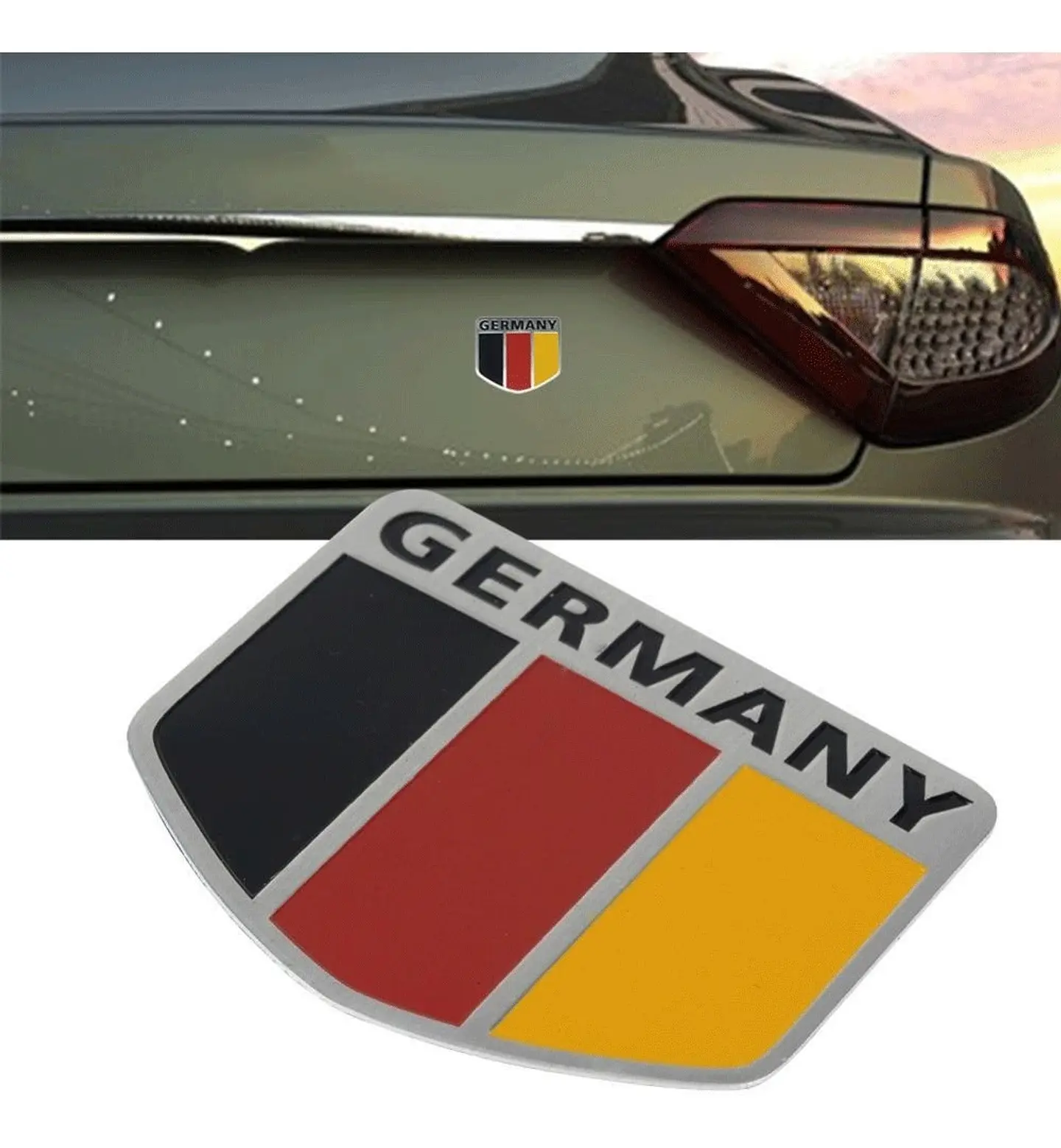 Emblema Alemania Logo Bandera Germany Autos Motos Etc 5x5 cm A 4