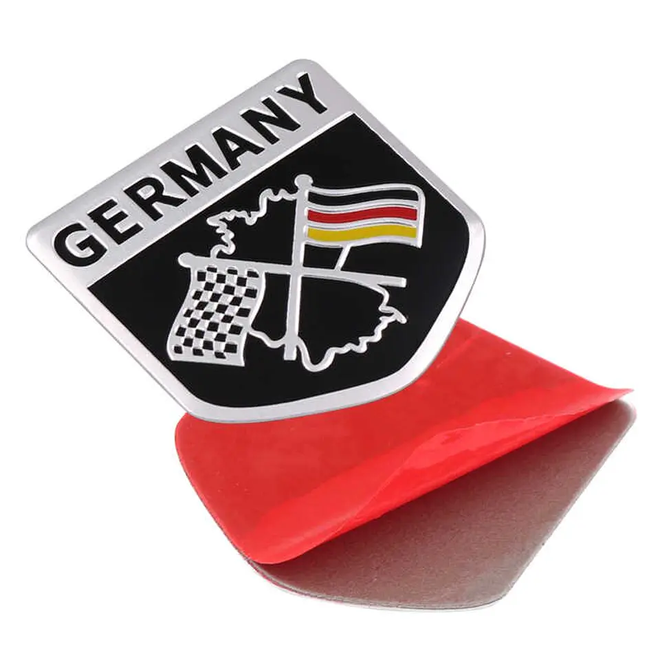 Emblema Alemania Logo Bandera Germany Autos Motos Etc 5x5 cm B 3