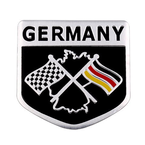 Emblema Alemania Logo Bandera Germany Autos Motos Etc 5x5 cm B