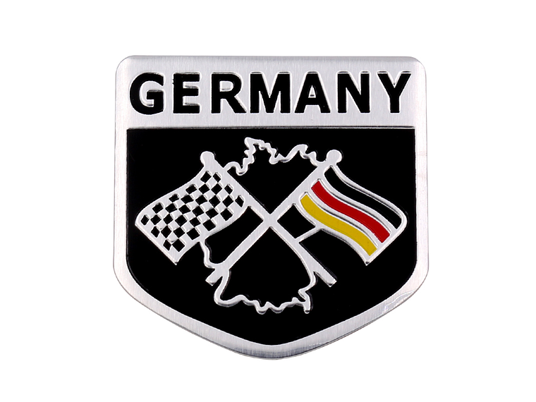 Emblema Alemania Logo Bandera Germany Autos Motos Etc 5x5 cm B 1