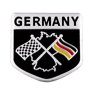 Emblema Alemania Logo Bandera Germany Autos Motos Etc 5x5 cm B