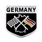 Emblema Alemania Logo Bandera Germany Autos Motos Etc 5x5 cm B - Miniatura 1
