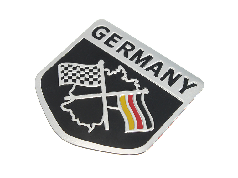 Emblema Alemania Logo Bandera Germany Autos Motos Etc 5x5 cm B 4