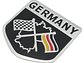 Emblema Alemania Logo Bandera Germany Autos Motos Etc 5x5 cm B - Miniatura 4