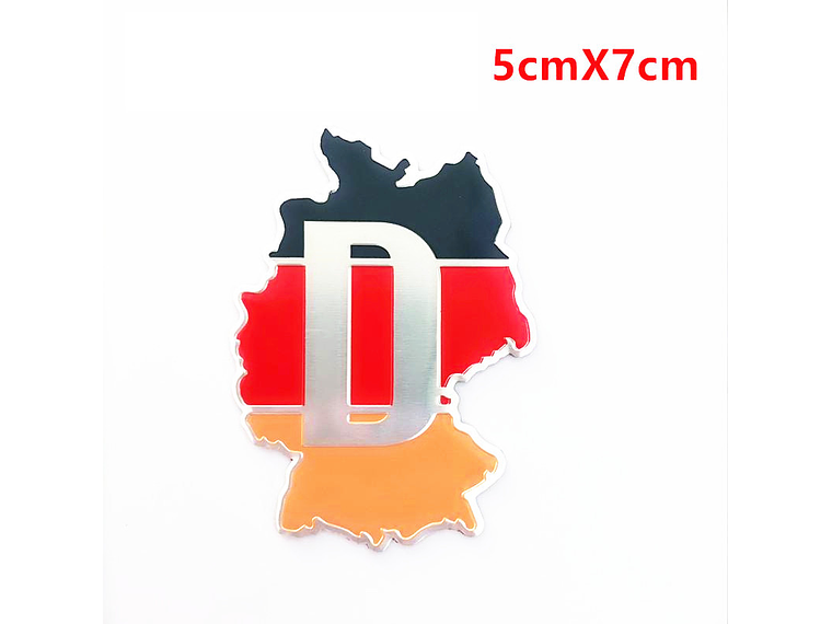 Emblema Alemania Logo Bandera Germany Autos Motos Etc 7x5 cm 1