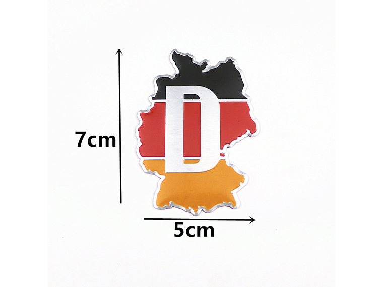 Emblema Alemania Logo Bandera Germany Autos Motos Etc 7x5 cm 2