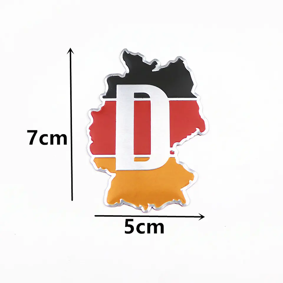 Emblema Alemania Logo Bandera Germany Autos Motos Etc 7x5 cm 2