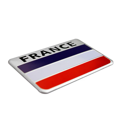 Emblema Francia Logo Bandera France Autos Motos Etc 8x5 cm