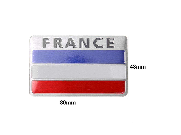 Emblema Francia Logo Bandera France Autos Motos Etc 8x5 cm 2