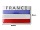 Emblema Francia Logo Bandera France Autos Motos Etc 8x5 cm - Miniatura 2