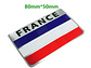 Emblema Francia Logo Bandera France Autos Motos Etc 8x5 cm - Miniatura 3