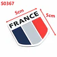Emblema Francia Logo Bandera France Autos Motos Etc 5x5 cm - Miniatura 2