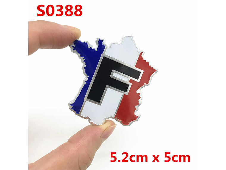 Emblema Francia Logo Bandera France Autos Motos Etc 5.2x5 cm 2