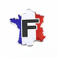 Emblema Francia Logo Bandera France Autos Motos Etc 5.2x5 cm - Miniatura 1