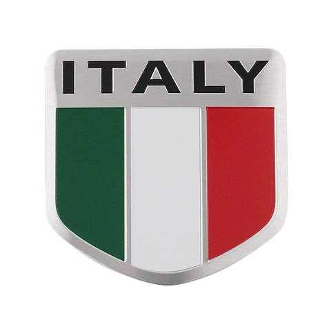 Emblema Italia Logo Bandera Italy Autos Motos Etc 5x5 cm