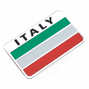 Emblema Italia Logo Bandera Italy Autos Motos Etc 8x5 cm