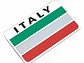 Emblema Italia Logo Bandera Italy Autos Motos Etc 8x5 cm - Miniatura 1