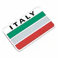 Emblema Italia Logo Bandera Italy Autos Motos Etc 8x5 cm - Miniatura 1