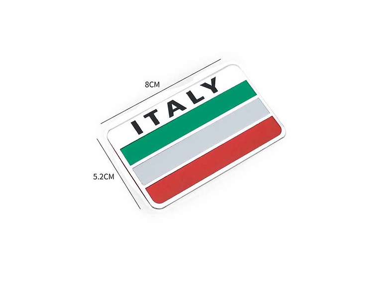 Emblema Italia Logo Bandera Italy Autos Motos Etc 8x5 cm 2