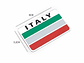 Emblema Italia Logo Bandera Italy Autos Motos Etc 8x5 cm - Miniatura 2