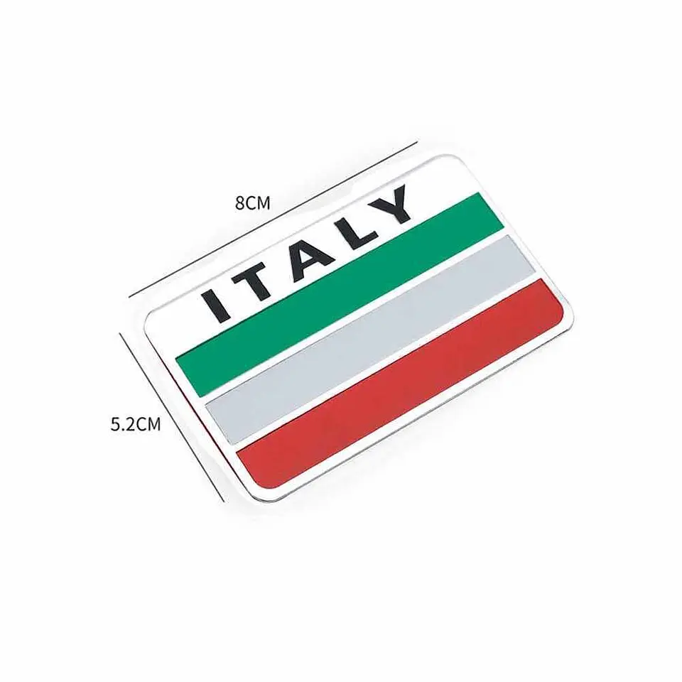 Emblema Italia Logo Bandera Italy Autos Motos Etc 8x5 cm 2