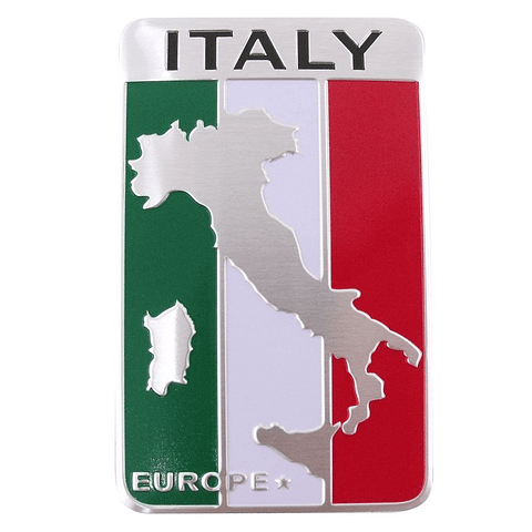 Emblema Italia Logo Bandera Italy Autos Motos Etc 5x8 cm