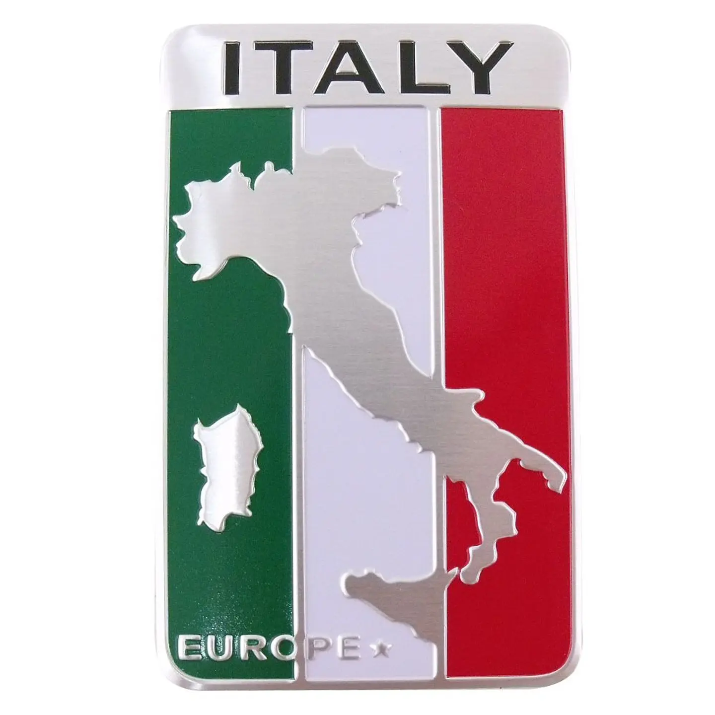 Emblema Italia Logo Bandera Italy Autos Motos Etc 5x8 cm 1