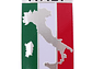 Emblema Italia Logo Bandera Italy Autos Motos Etc 5x8 cm - Miniatura 1