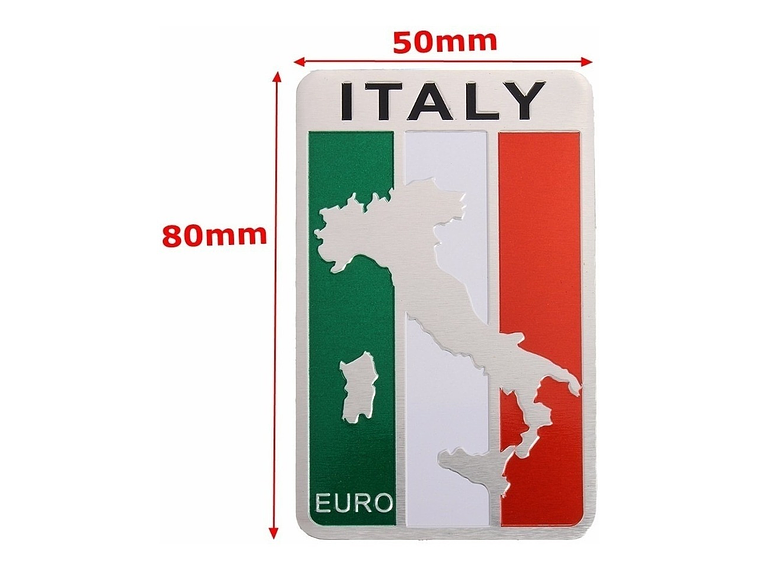 Emblema Italia Logo Bandera Italy Autos Motos Etc 5x8 cm 2