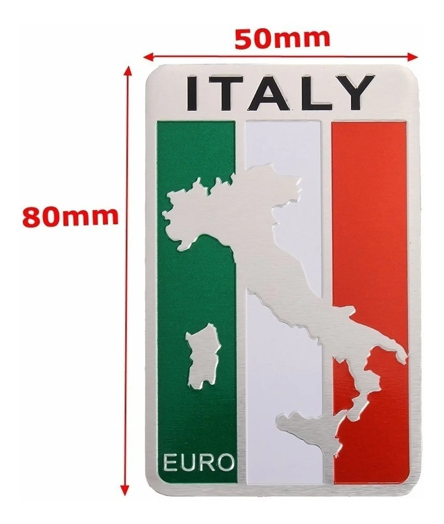 Emblema Italia Logo Bandera Italy Autos Motos Etc 5x8 cm 2