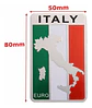Emblema Italia Logo Bandera Italy Autos Motos Etc 5x8 cm - Miniatura 2