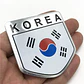 Emblema Corea Logo Bandera Korea Autos Motos Etc 5x5 cm - Miniatura 2