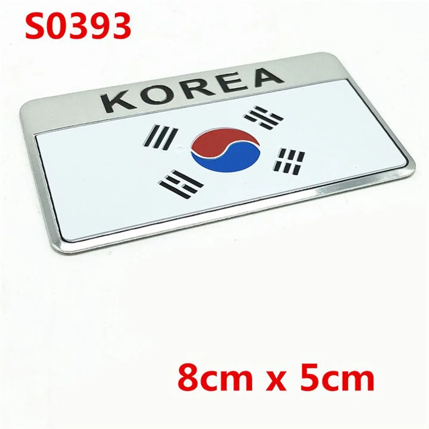Emblema Corea Logo Bandera Korea Autos Motos Etc 8x5 cm 2