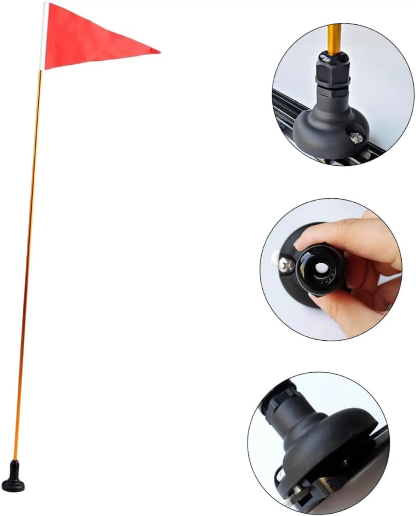 Kit Bandera Seguridad Para Kayak Botes Canoas Etc 4