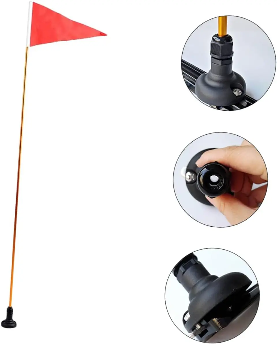 Kit Bandera Seguridad Para Kayak Botes Canoas Etc 4