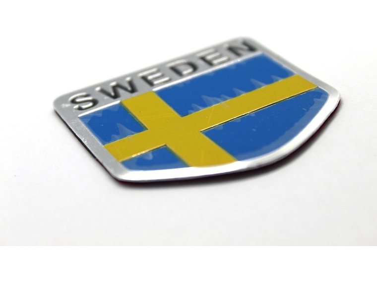 Emblema Suecia Logo Bandera Sweden Autos Motos Etc 5x5 cm 2