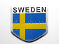 Emblema Suecia Logo Bandera Sweden Autos Motos Etc 5x5 cm - Miniatura 4