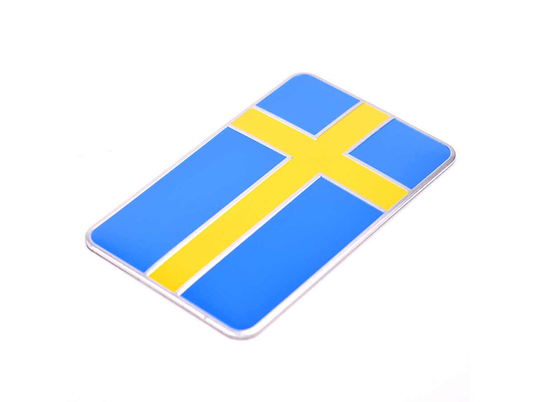 Emblema Suecia Logo Bandera Sweden Autos Motos Etc 8x5 cm 1
