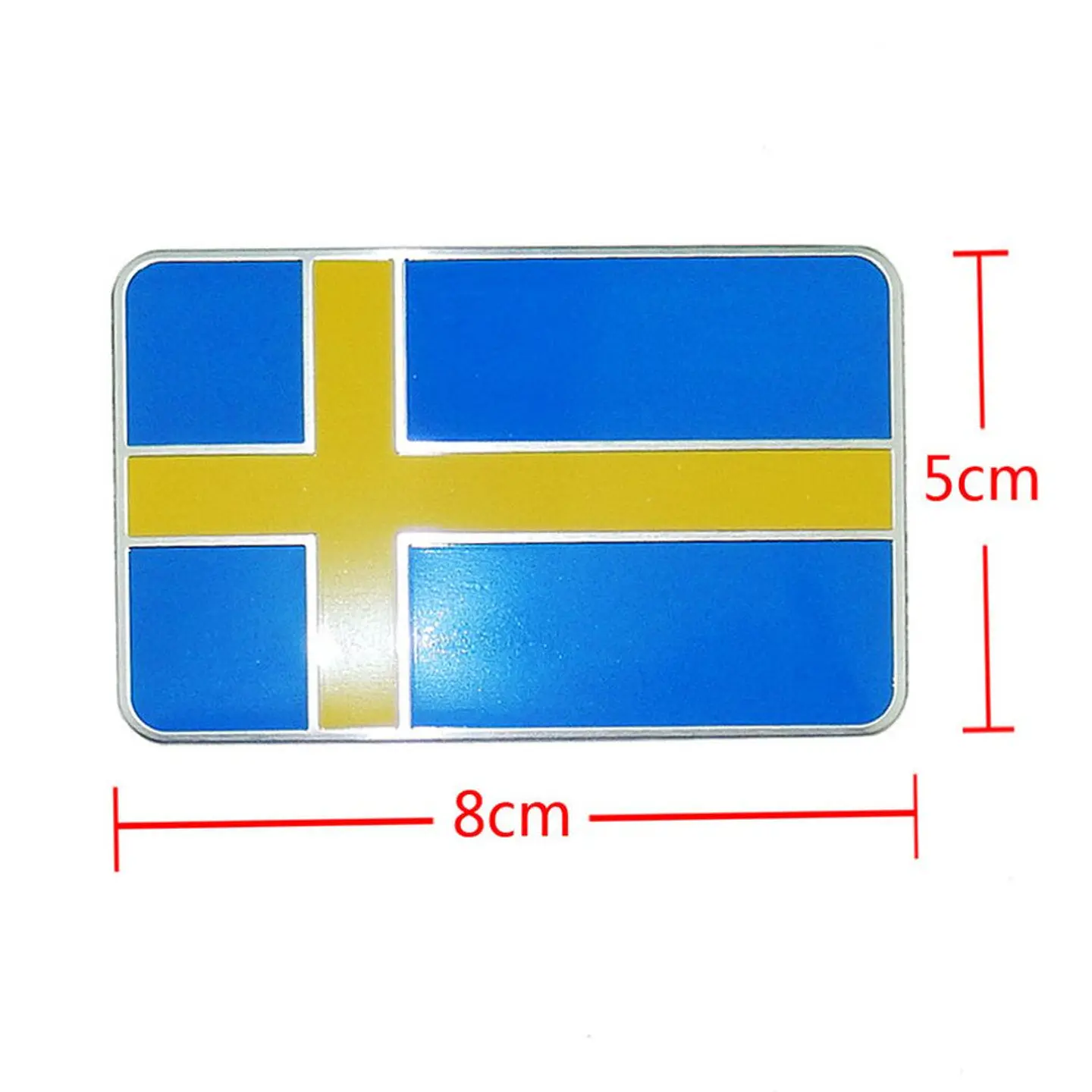 Emblema Suecia Logo Bandera Sweden Autos Motos Etc 8x5 cm 2