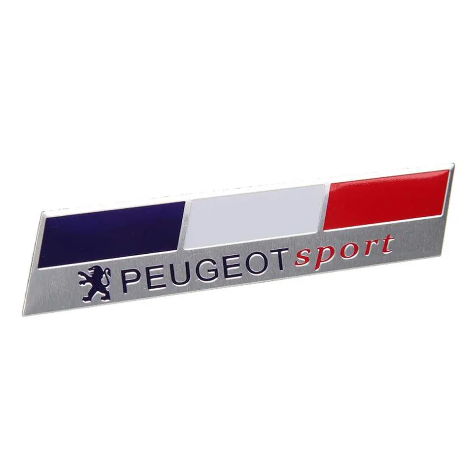 Logo Emblema Para Peugeot Sport 12x2.6 Cm C 2