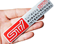 Emblema Logo Para Subaru Tecnica Intenational Sti 12x2.6cm - Miniatura 2