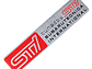 Emblema Logo Para Subaru Tecnica Intenational Sti 12x2.6cm - Miniatura 1