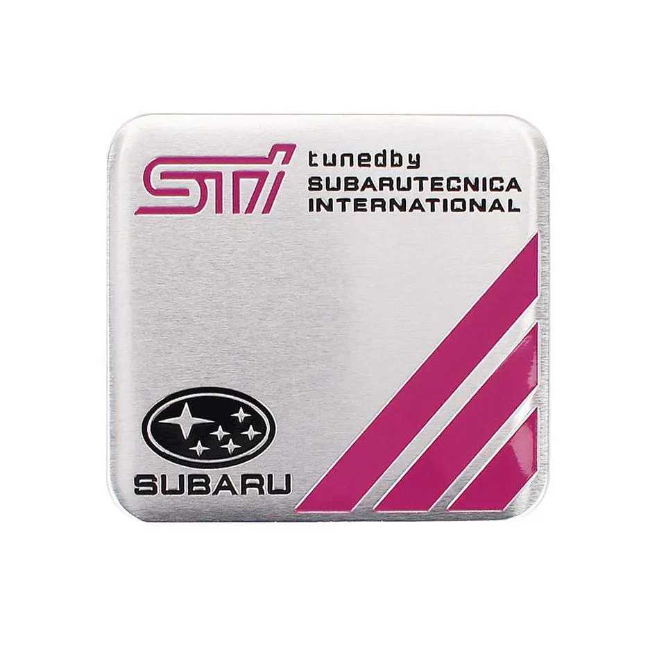 Logo Emblema Para Sti Subaru Tecnica International 6x5.5cm 2