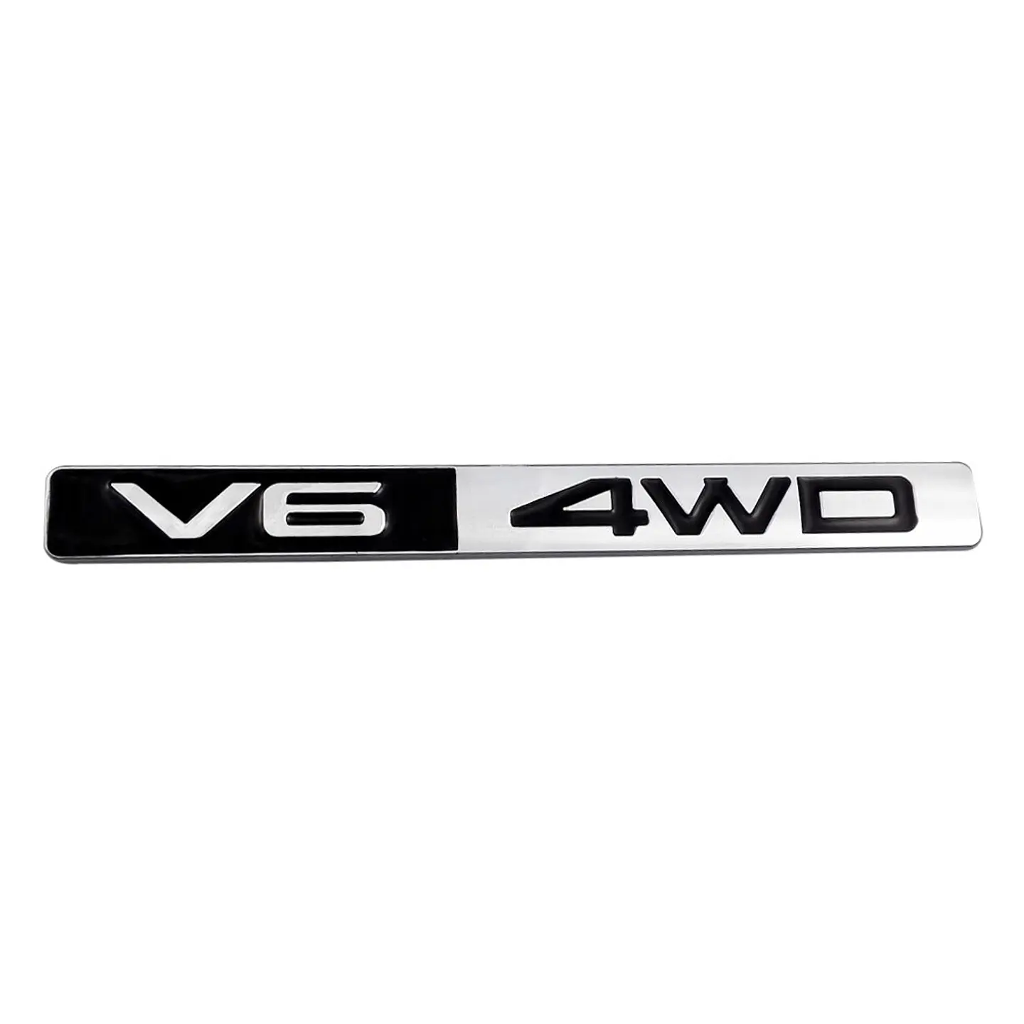 Logo Emblema V6 4wd 14.8x1.5cm Metálico Multimarca 1